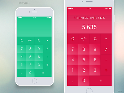 Daily UI 004 - Calculator 004 app calculator dailyui nb8 ui ux