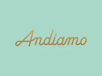 Andiamo italian logotype script