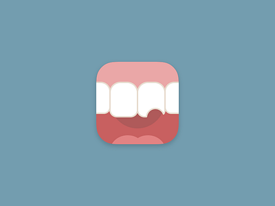 My poor caries icon teeth