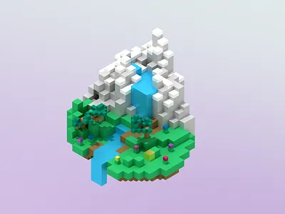 Drop design illustration isometric