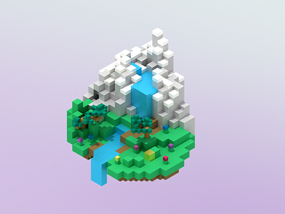 Drop design illustration isometric