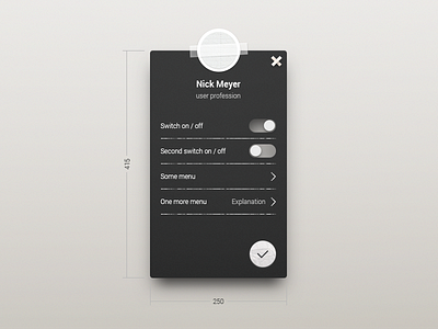 UI challenge - User settings #007 +PSD 007 bluepring dailyui settings sketch ui uichallenge user ux