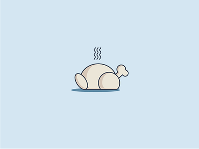 Some chicken chicken food icons illustration