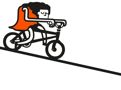 BMX bike bmx butterfly hill mural studio vector