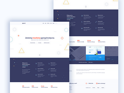 Draft - creative agency flat web webdsign