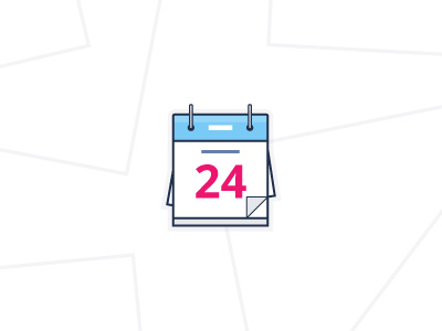 Calender Icon 24 calender date icon illustration vector