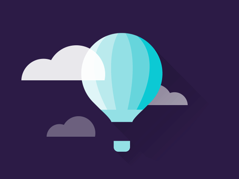 Balloon illustration motion