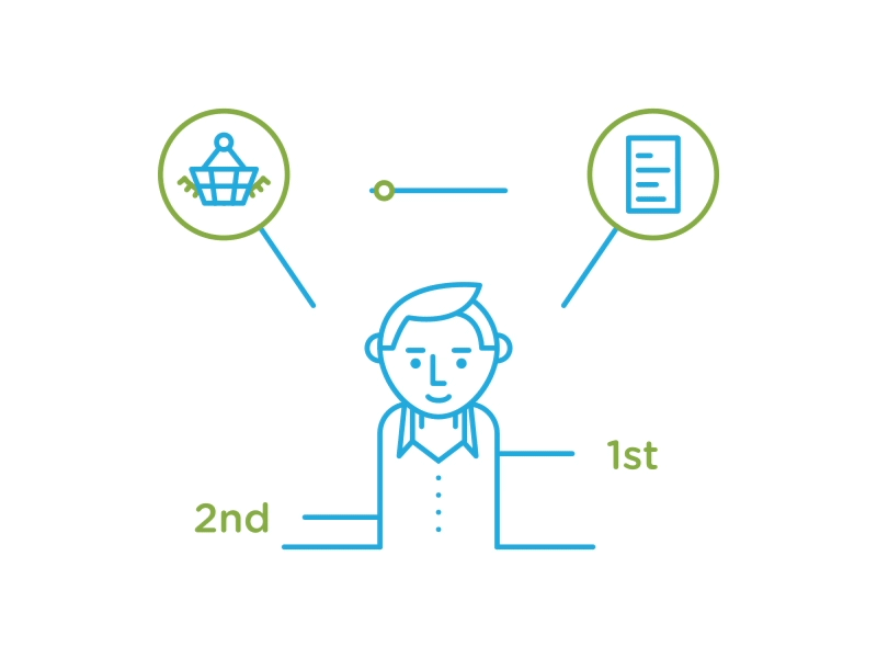 Rich Customer Insights accounts analysis cash customer data flat gif graphics money software stock tech