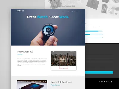 Product Landing Page agency app book business clean creative elegant landing minimalism multipurpose page responsive