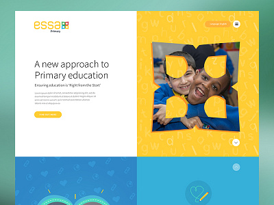 Essa Primary Website at e3creative apple child children colour education friend kids learn learning primary school