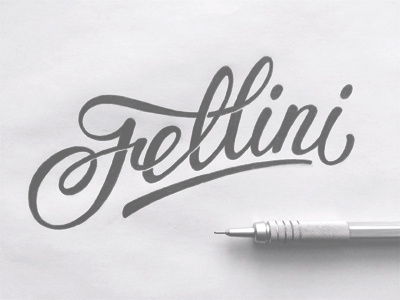 Fellini brand calligraphy hand writing identity lettering logo logotype type typography леттеринг логотип