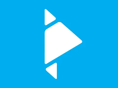 P blue lettering logo p pblue