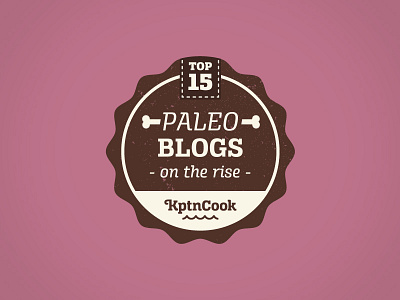 Paleo Blogs Badge badge blog blogger bone caveman diet food paleo recipes texture