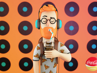 Coca Cola Freestyle 3d animation character coca cola coke illustration