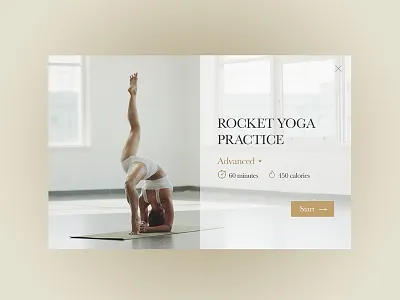 Day UI - Fitness card dailyui fitness fitness card ui elements yoga zen