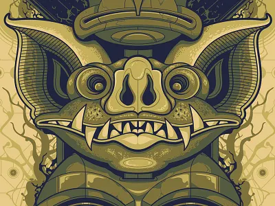 Nightmare Relic - Detail 1 bat beast creature demon god halloween nightmare relic totem