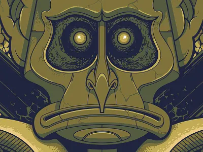 Nightmare Relic - Detail 3 creature demon halloween mask nightmare ogre relic totem