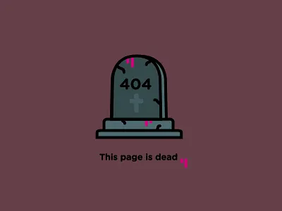Daily UI - Day 008 404 daily ui gravestone page