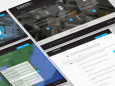 eWaste Pages design dwaiter electronic ewaste interface page recycling site ui ux web