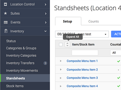 Dashboard Navigation & Table Design dashboard ui