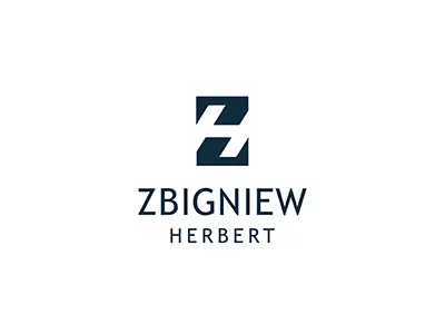 Zbigniew Herbert black creative design icon idea mark negative piotrlogo space typography zbigniew herbert zh