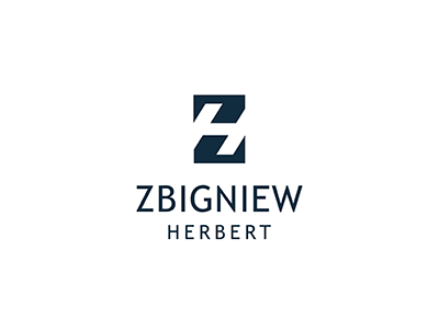 Zbigniew Herbert black creative design icon idea mark negative piotrlogo space typography zbigniew herbert zh