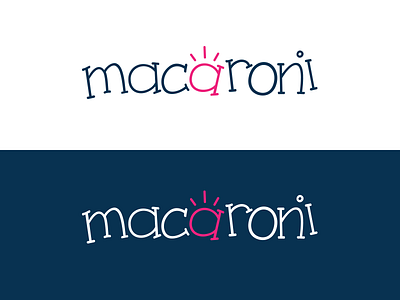 Macaroni Version 2 branding design fun kids logo