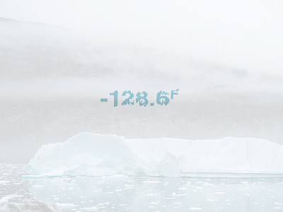 Frozen cold frozen helvetica ice negative soft typography white