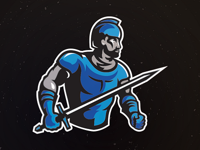 Nolensville Knights Final football illustration knight medieval negative space nolensville high school sports logo