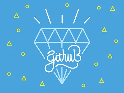 Github Lettering github illustration lettering line art