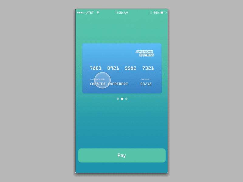 Credit Card Checkout 002 credit card dailyui dailyui002 ios iphone mobile principle sketch visa