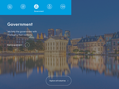 Industry page experience government healthcare industry interface page screen simplicity ui ux webdesign webpage