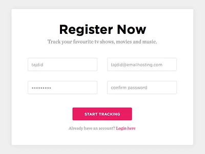 Sign Up - Day #001 001 100day dailyui form input interface register sign up ui ux visual