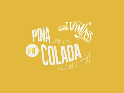 Dreamin' of Summer drink label pina colada