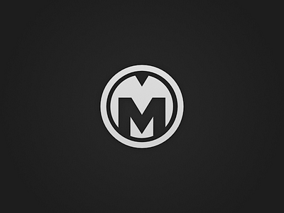 M badge logo m vector