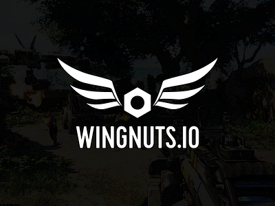 Wingnuts gaming logo vector wingnuts