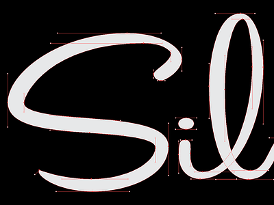 Drawing an S bezier brush curves lettering logotype script vector