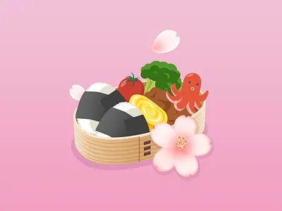 Obento icon illustration
