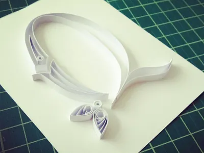 JJBLN - Q alphabet font handmade lettering quilling typography