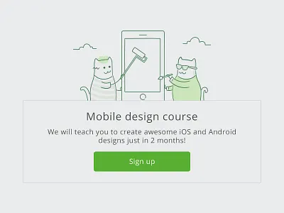 Cats love design too! cat design dropbox lines miloskiy ui web