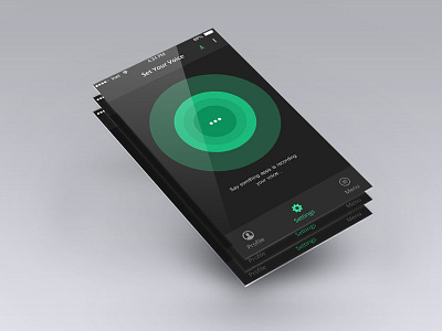 Voice Recorder Apps Ui apps apps design awesome black call clean dashboard minimal ui ux