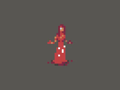 Halloween Countdown #7 carrie halloween pixel art