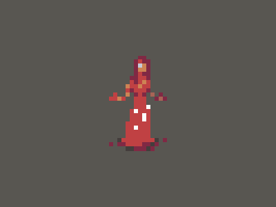 Halloween Countdown #7 carrie halloween pixel art