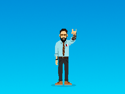 Pixel autoportrait art brand illustration personal branding pixel pixel art pixelate