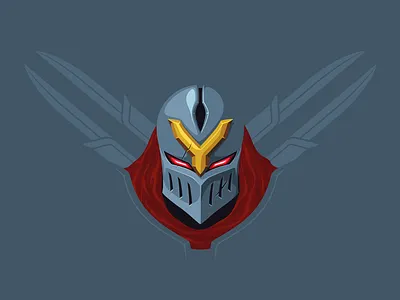 Zed champion lol minimal vector zed