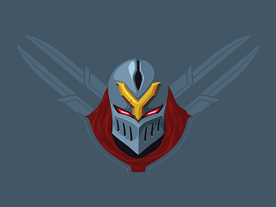Zed champion lol minimal vector zed