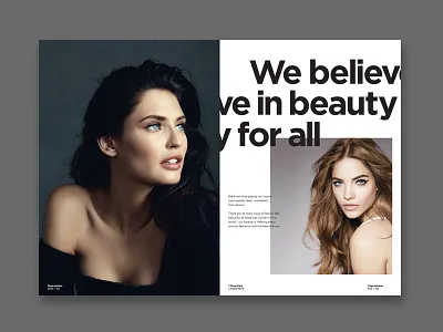 L'Oreal Digital Tone of Voice print book digital editorial fashion loreal photography portrait print typography