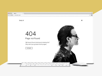 Daily 03 - 404 Page 404 clean daily ui error simple ui web