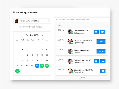 Appointment Doctor doctor medical overlay patient ui