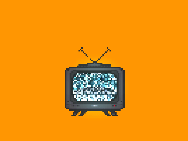 BROKEN TV animation broke characters gradoner illustration motion graphics pixel television tv video